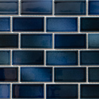 Aikon Uta - Blue Mix Glossy | Glazed Porcelain