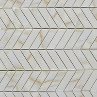 Avi Glass Marble Mosaics - Oro Chevron Matte/Glossy