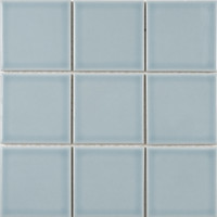 International Basic Glazed Square - Misty Light Blue Glossy