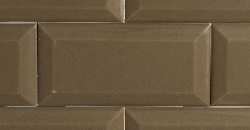 Madeira Beveled Wall - Khaki Glossy