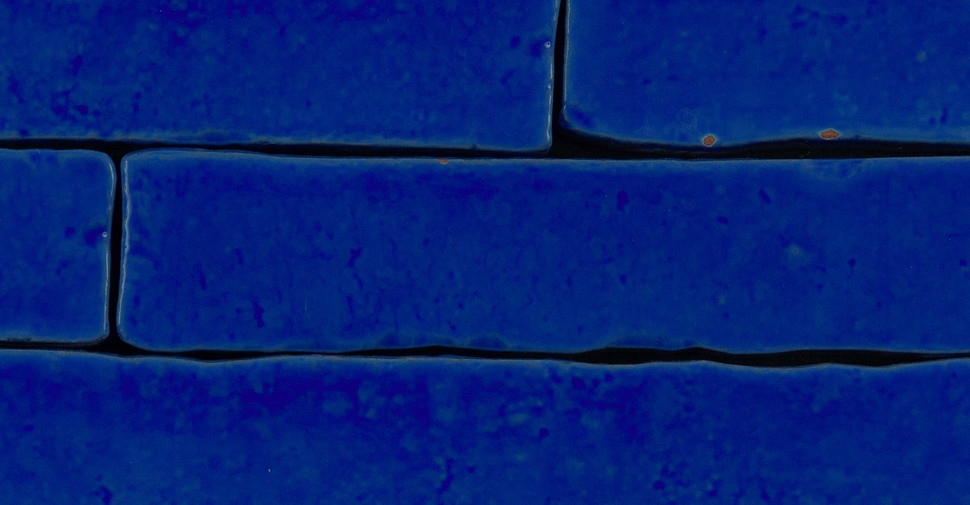Mateo Rainbow Glazed Brick - Cobalt Glossy