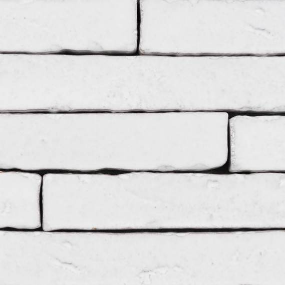 Mateo Rainbow Glazed Brick - White Glossy
