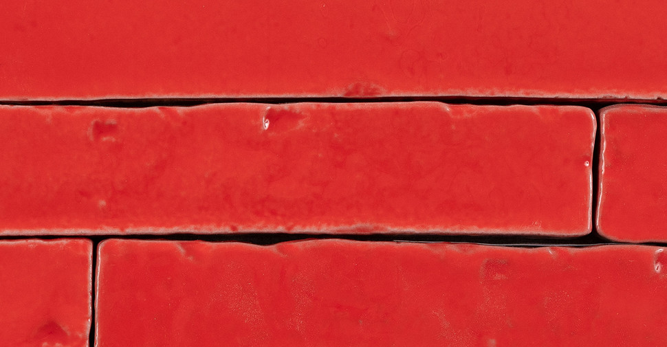 Mateo Rainbow Glazed Brick - Red Glossy