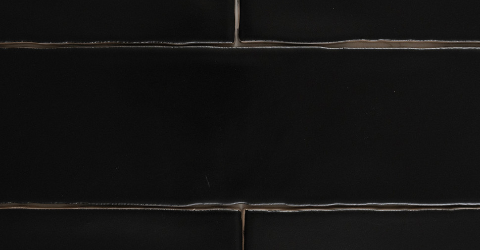 た*な様 CODE BLACK Onda Frontier - Black Matte Glazed Ceramic Tile