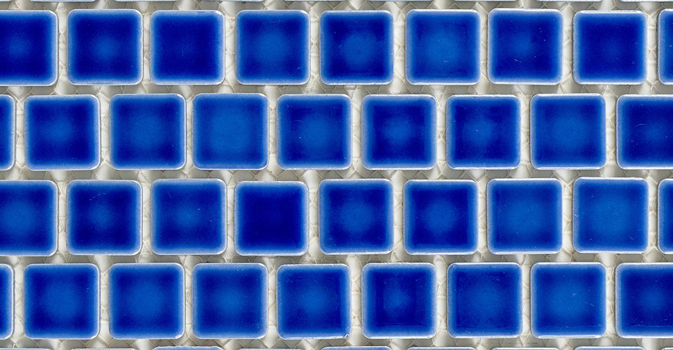 Atlantic Harmony Pool Tile - Electric Blue Glossy