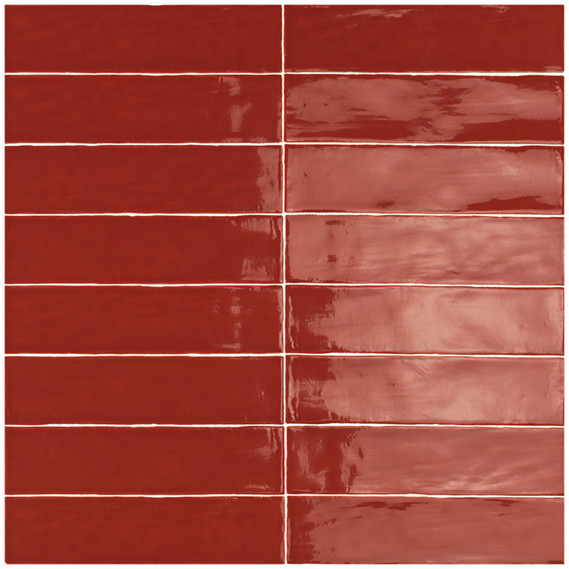 Avi Selene - Burnt Orange Glossy Glazed Ceramic Tile