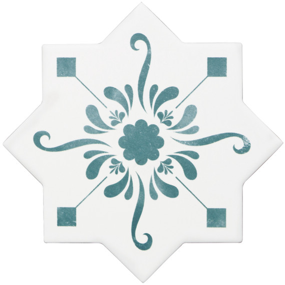 Cev Rhyme - Star Floral Green Matte