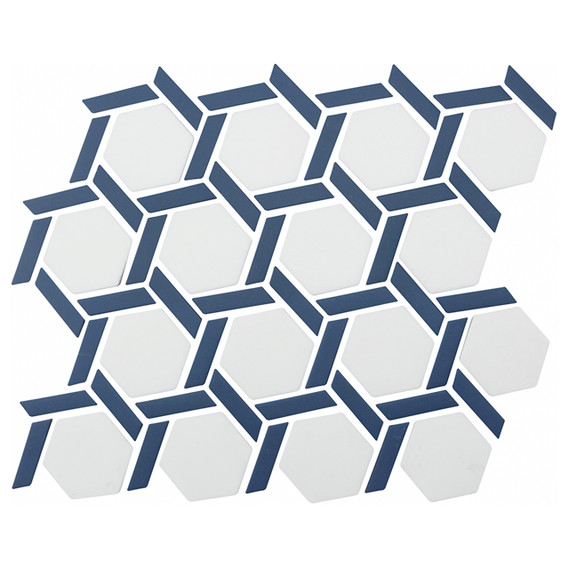 Avi Boreal - Hexagon Blue Matte
