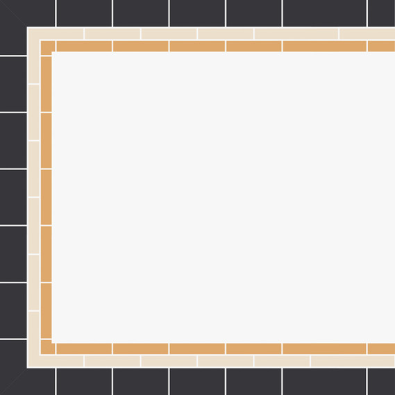 Copper State Parque - Monstera Border Matte | Unglazed Porcelain