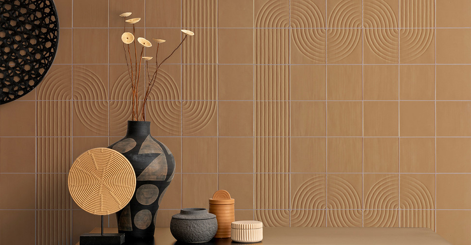 Pacifico Estuary - Straight Caramel Glossy | Glazed Porcelain