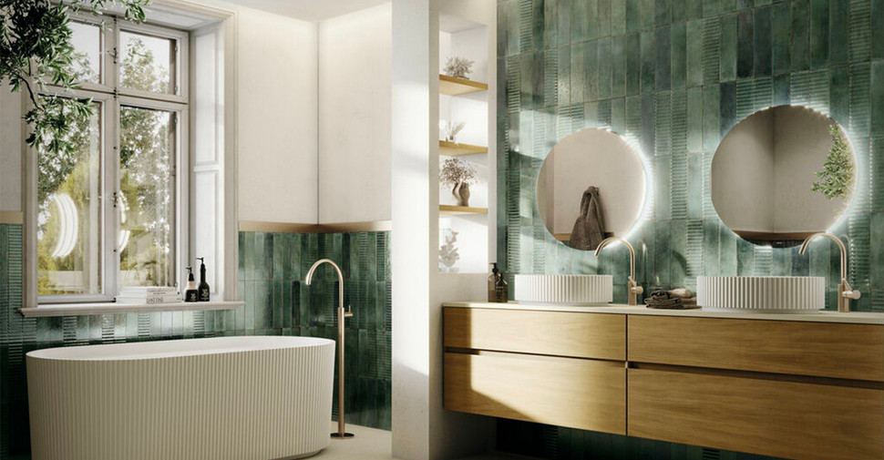 Onda Cipher - Deco Leaf Glossy | Glazed Ceramic