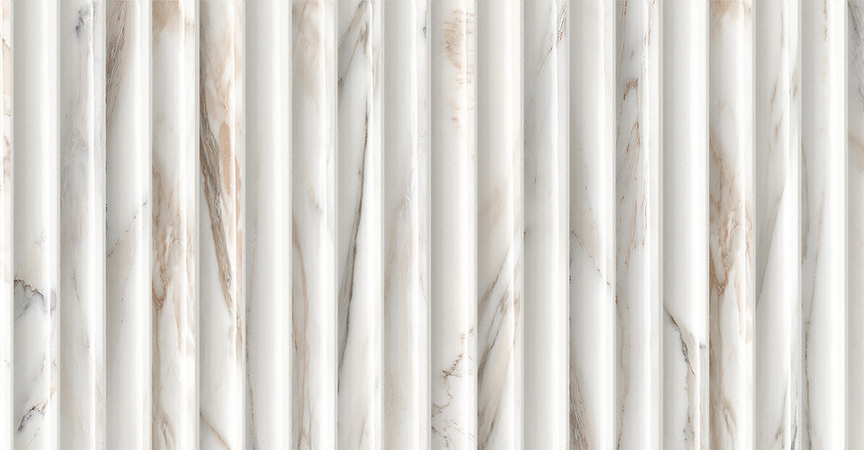 Pacifico Opera - Dimensional Calacatta Satin | Glazed Porcelain