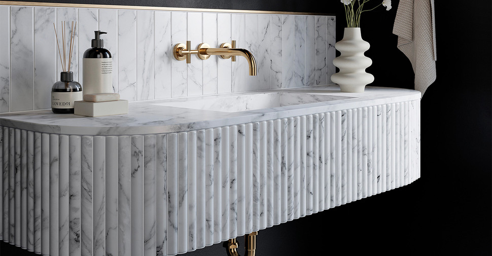 Pacifico Opera - Dimensional Carrara Satin | Glazed Porcelain