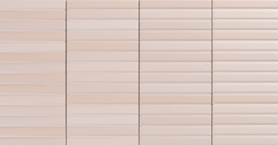 Gage Oblique - Bone Matte | Glazed Porcelain