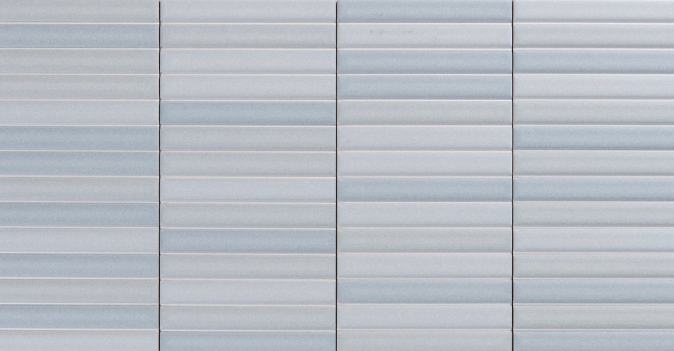 Gage Oblique - Sky Matte | Glazed Porcelain