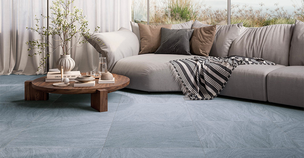 Attenui Stilo - Blue Matte | Glazed Porcelain