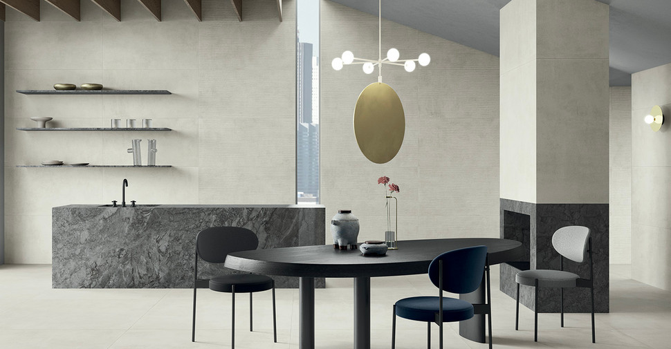Moretti Nimbus - Vapor Raked | Glazed Porcelain