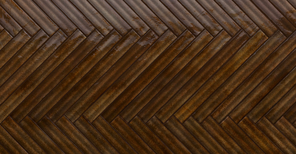 Viola Philo - Deco Bamboo Chocolate Glossy | Glazed Porcelain