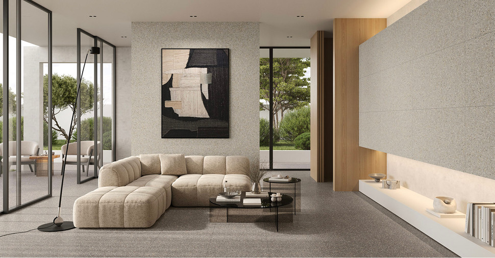 Graniti Guccio - Dark Grey Semi-Polished | Glazed Porcelain