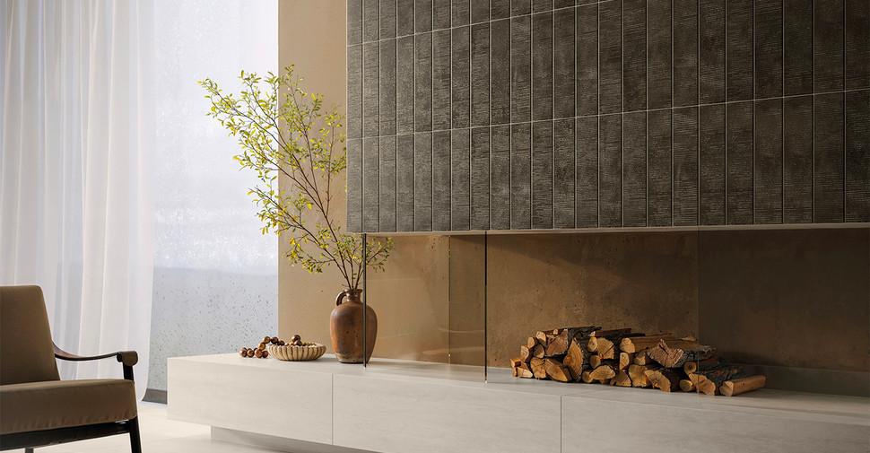 Madras Fold - Iron Multifinish | Glazed Porcelain