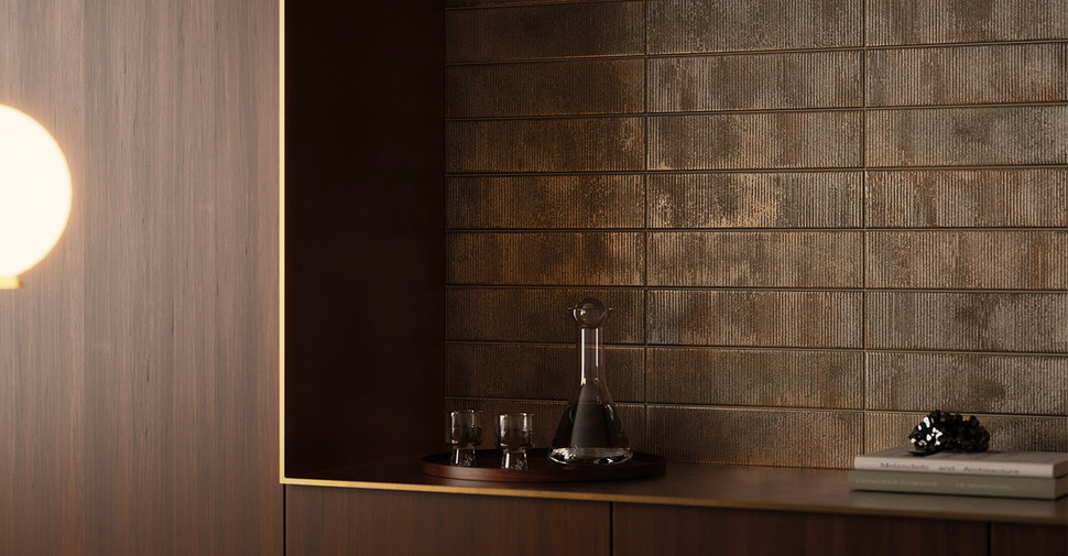 Madras Fold - Bronze Multifinish | Glazed Porcelain