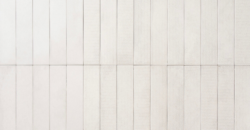 Madras Point - Ivory Straight Glossy | Glazed Ceramic
