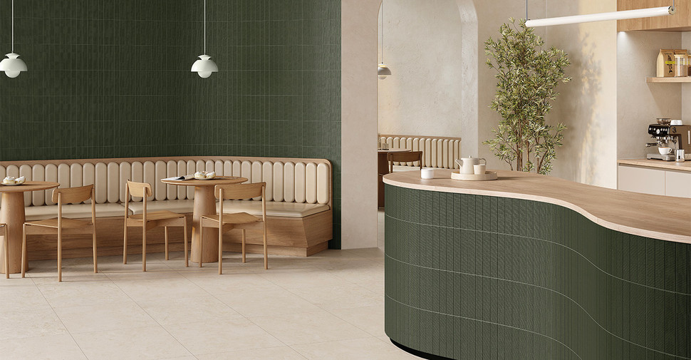 Madras Form - Green Textured Matte | Glazed Ceramic