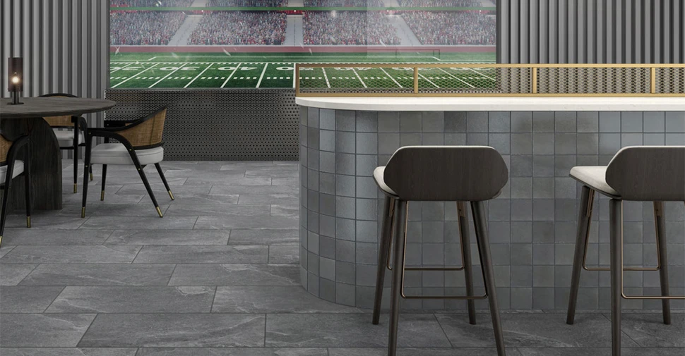 Bristol Elko - Charcoal Glossy | Glazed Porcelain