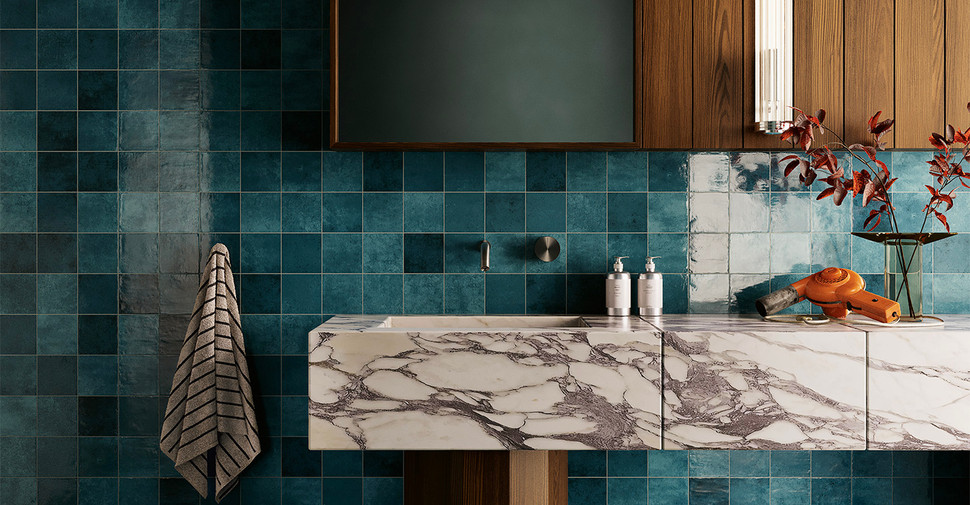 Fabbrino Floriana - Teal Glossy | Glazed Porcelain
