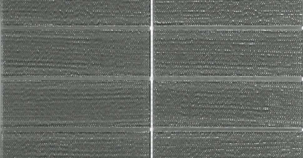 Classic Tile Ripple Glass - Charcoal Glossy Textured