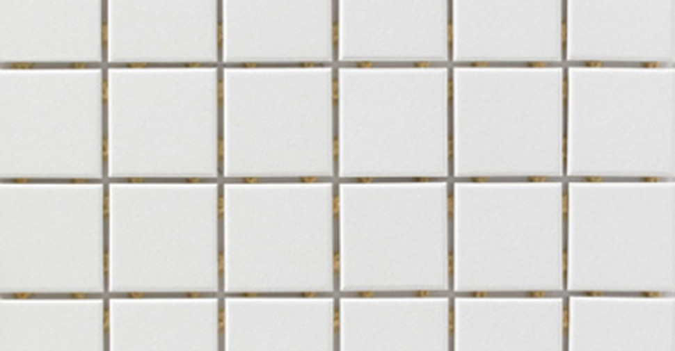 Eden Porcelain Mosaic - Snow White Unglazed