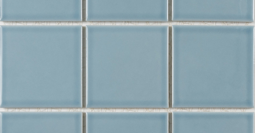 International Basic Glazed Square - Misty Powder Blue Glossy