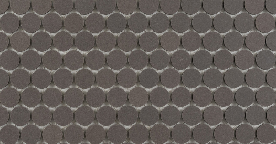 International Basic Unglazed Porcelain Mosaic - Black Straight Edge