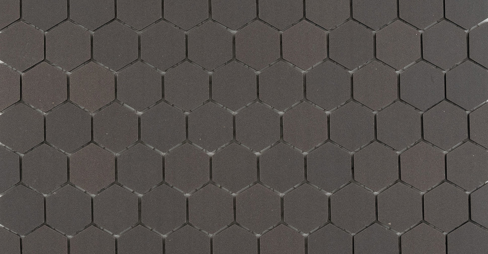 International Basic Unglazed Porcelain Mosaic - Black Straight Edge