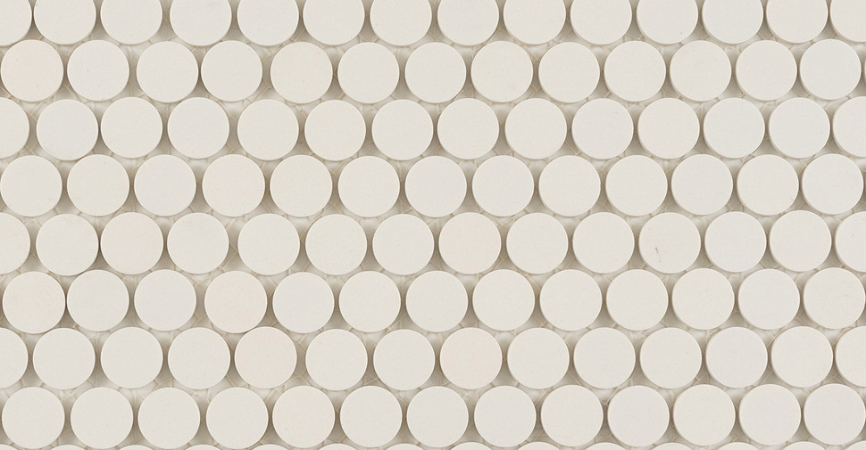 International Basic Unglazed Porcelain Mosaic - Super White Straight Edge