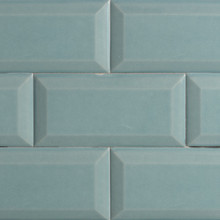 Madeira Beveled Wall - Light Blue Glossy