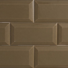 Madeira Beveled Wall - Khaki Glossy