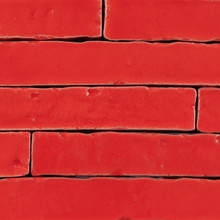 Mateo Rainbow Glazed Brick - Red Glossy