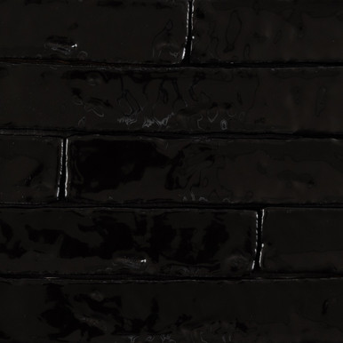 glossy black tile texture