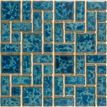 Atlantic Reflection Pool Tile - Gulf Blue Glossy
