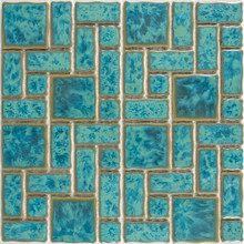 Atlantic Reflection Pool Tile - Bahama Blue Glossy