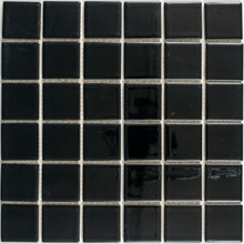 Atlantic Harmony Pool Tile - Black Glossy