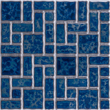 Atlantic Reflection Pool Tile - Pacific Blue Glossy