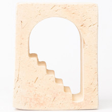 Amparo Breeze Block - Arched Long Stair Straw Natural