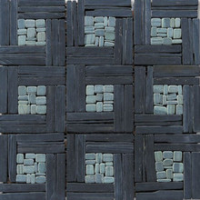 Mikado Stone Mosaic - Pinwheel Black Honed