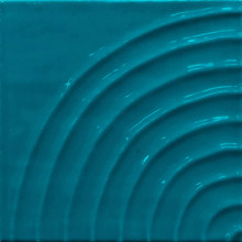 Pacifico Estuary - Curved Teal Glossy