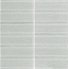 Classic Tile Ripple Glass - Ash Glossy Textured