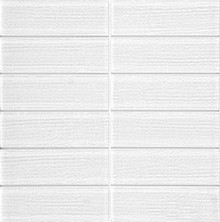 Classic Tile Ripple Glass - Super White Glossy Textured