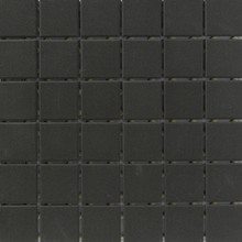 Eden Porcelain Mosaic - Black Unglazed