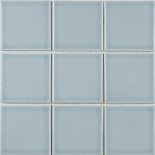 International Basic Glazed Square - Misty Light Blue Glossy